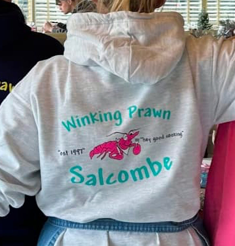 Winking Prawn Adult Hoodie