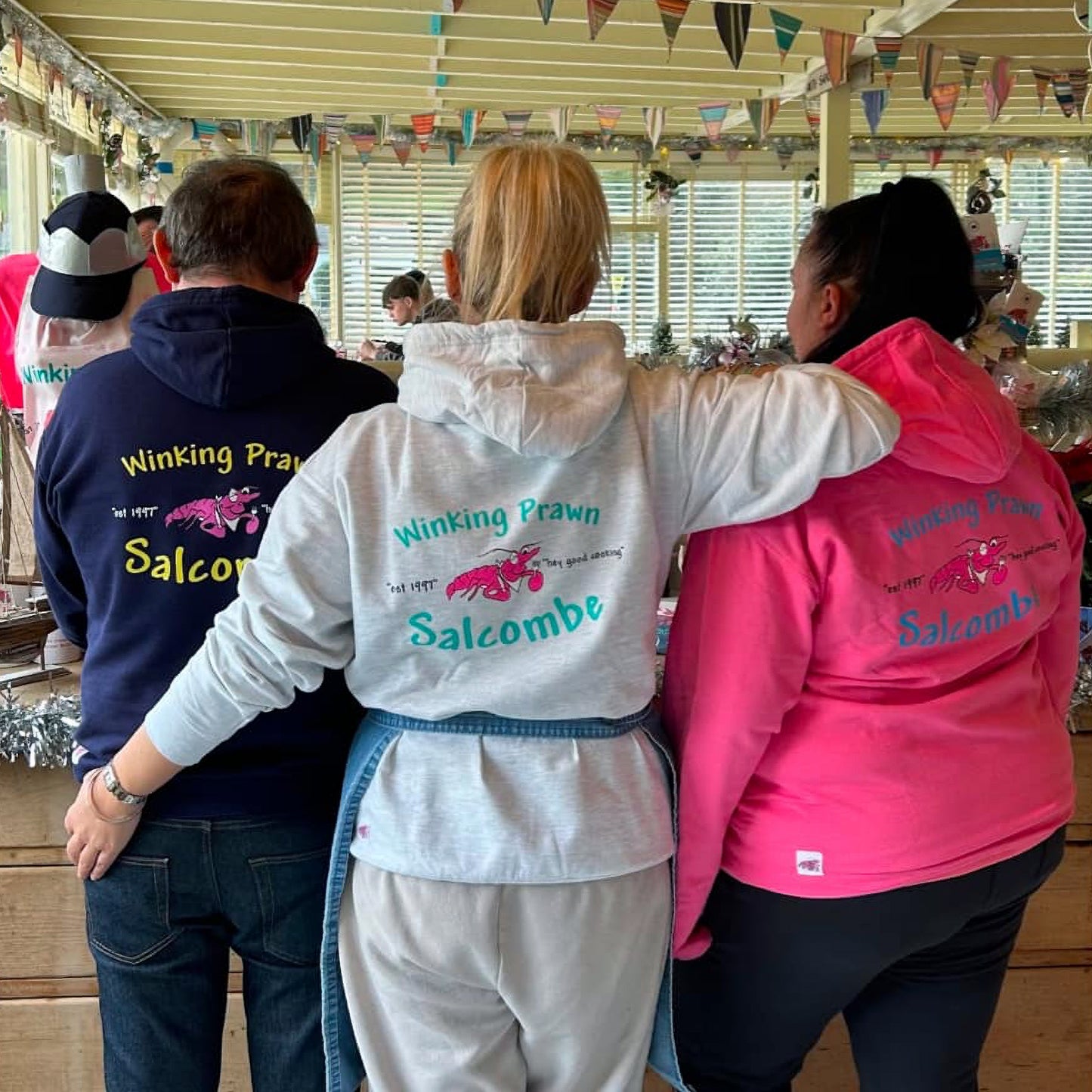 Winking Prawn Adult Hoodie