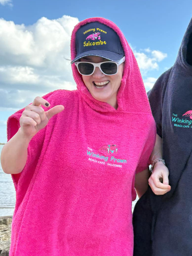 Winking Prawn Adult Towelling Robe