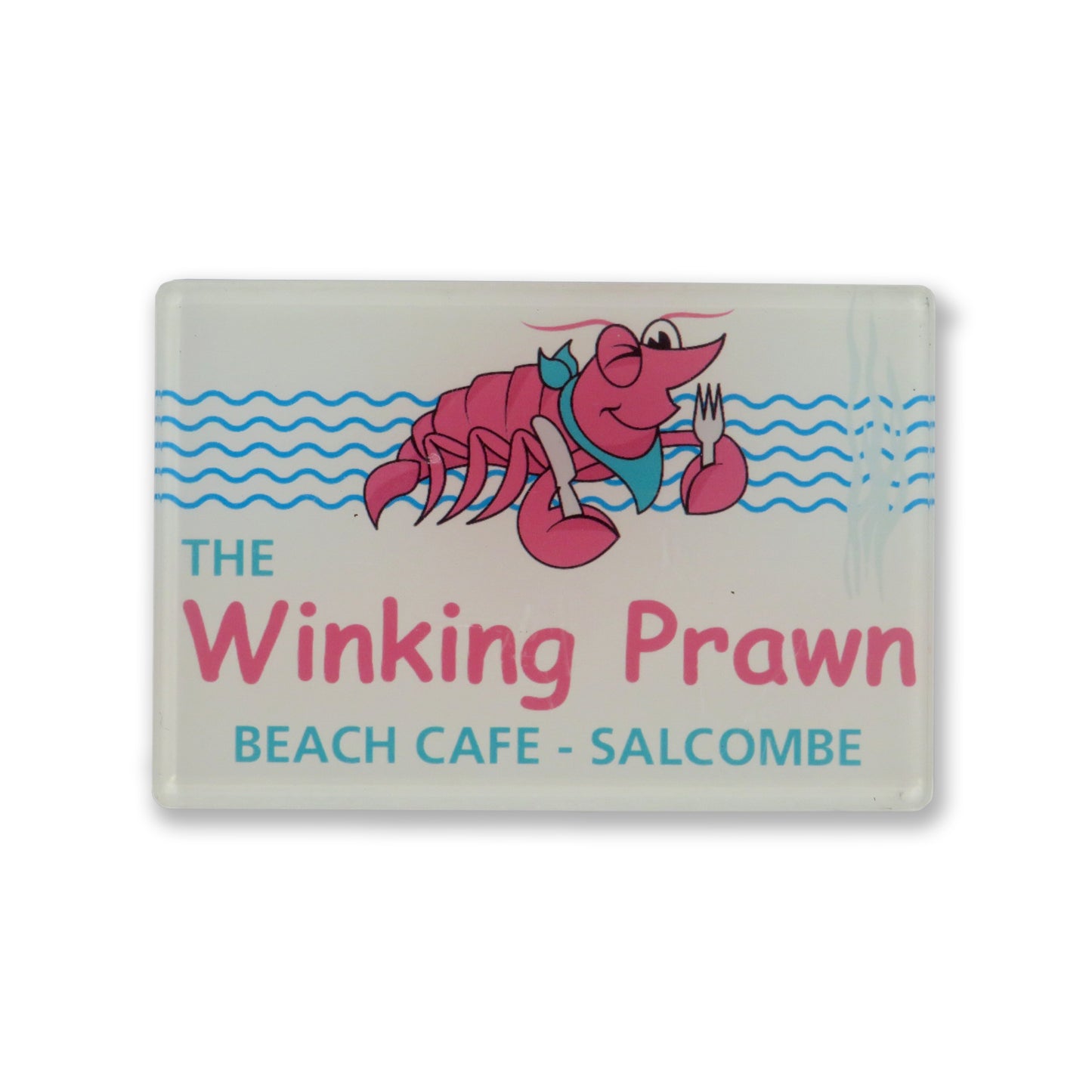 Winking Prawn fridge magnet