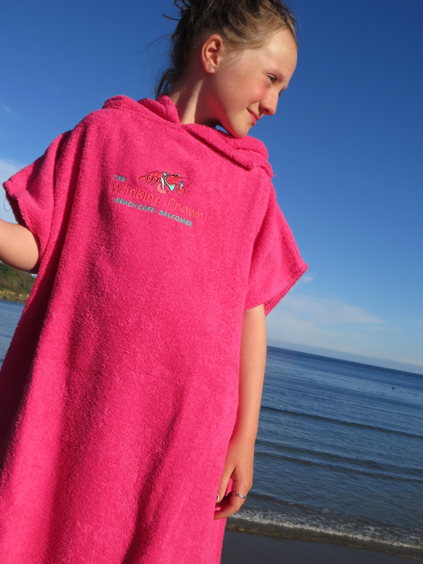 Winking Prawn Kids Towelling Beach Robe