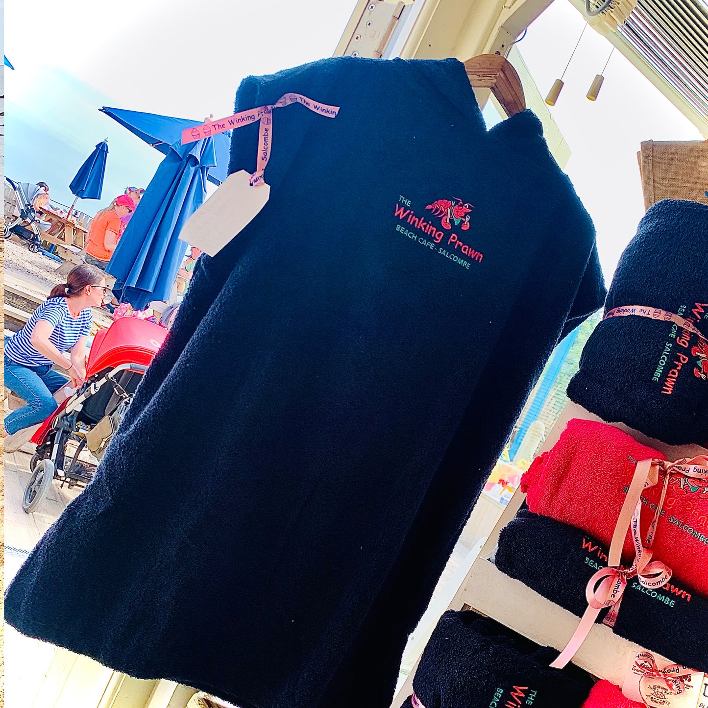 Winking Prawn Kids Towelling Beach Robe